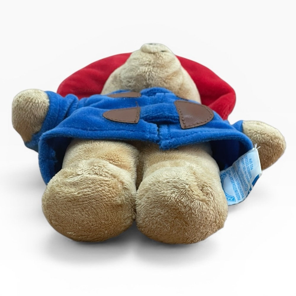 Classic Paddington Bean Bear Toy 8" Plush Rainbow Designs Blue Coat & Red Hat - Picture 6 of 8